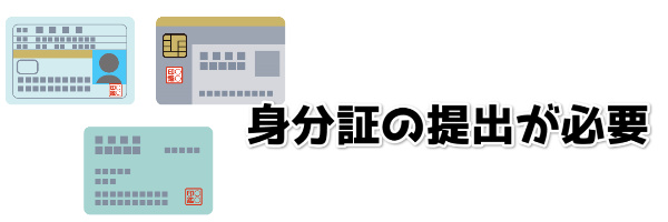 身分証の提出が必要